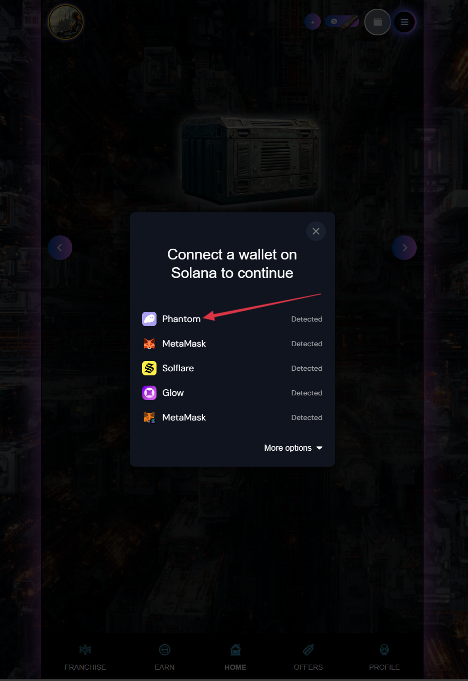 Select the Wallet