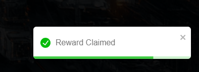 Claim confirmation.