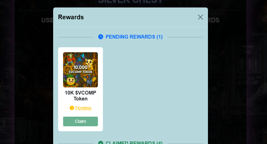 Rewards - Claim.