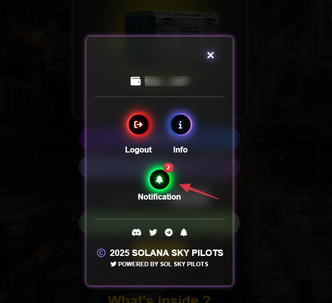 Main Menu - Notifications.