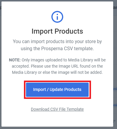 Import and export products with images