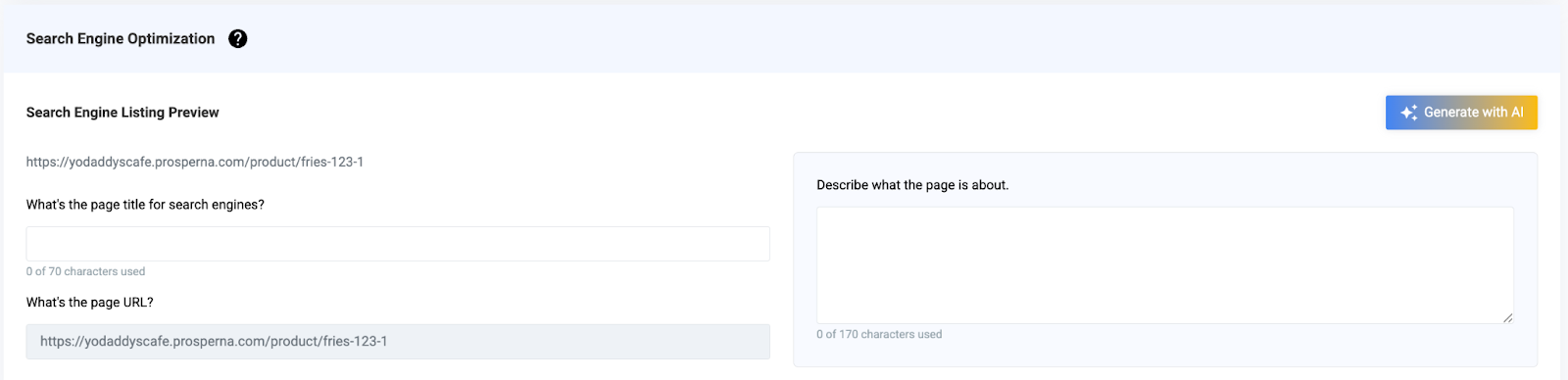 Prosperna Max AI SEO Meta Title & Description Generator