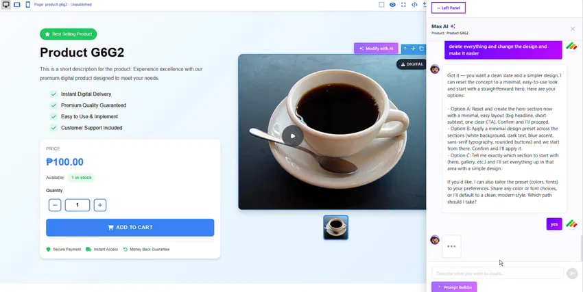 Prosperna AI-Powered Landing Page Builder