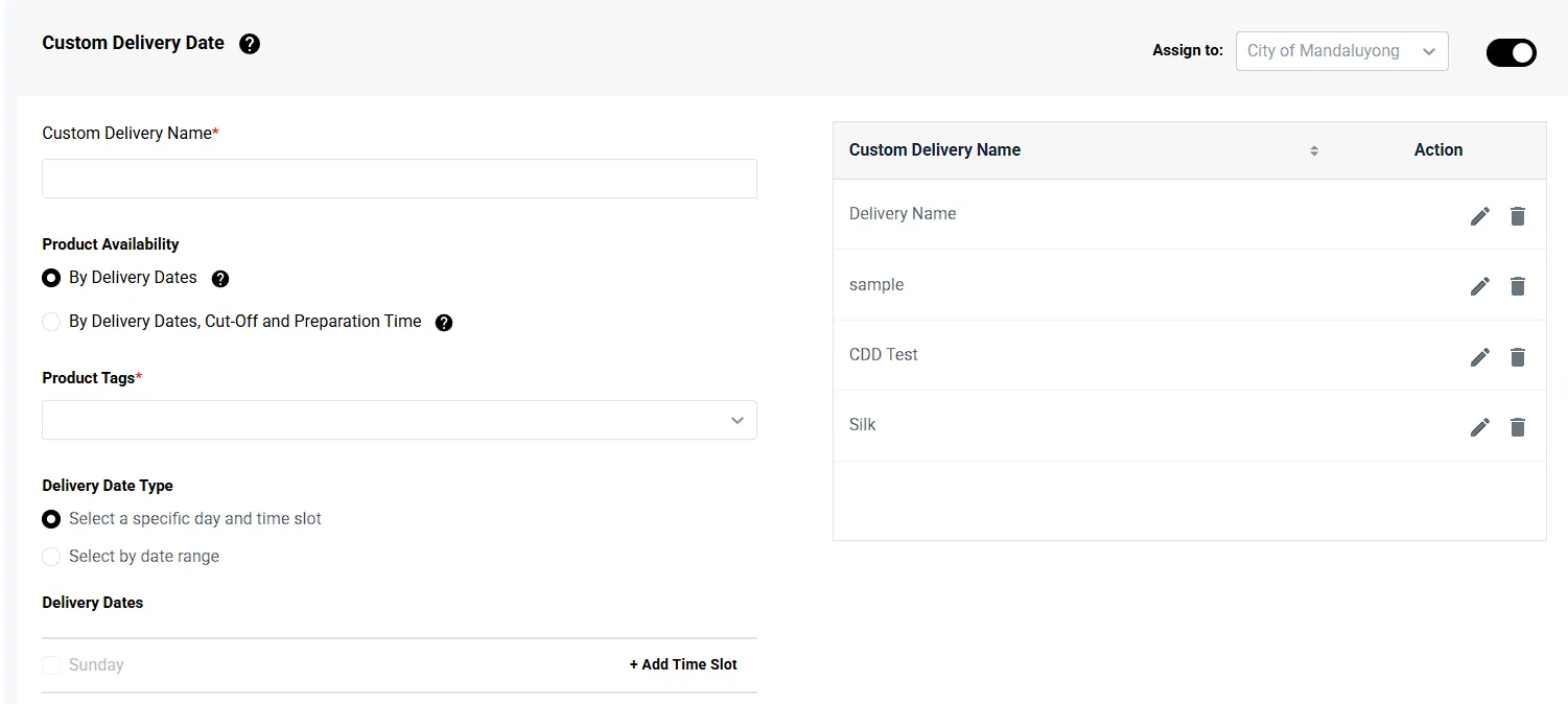Custom Delivery Dates for Manual Shipping