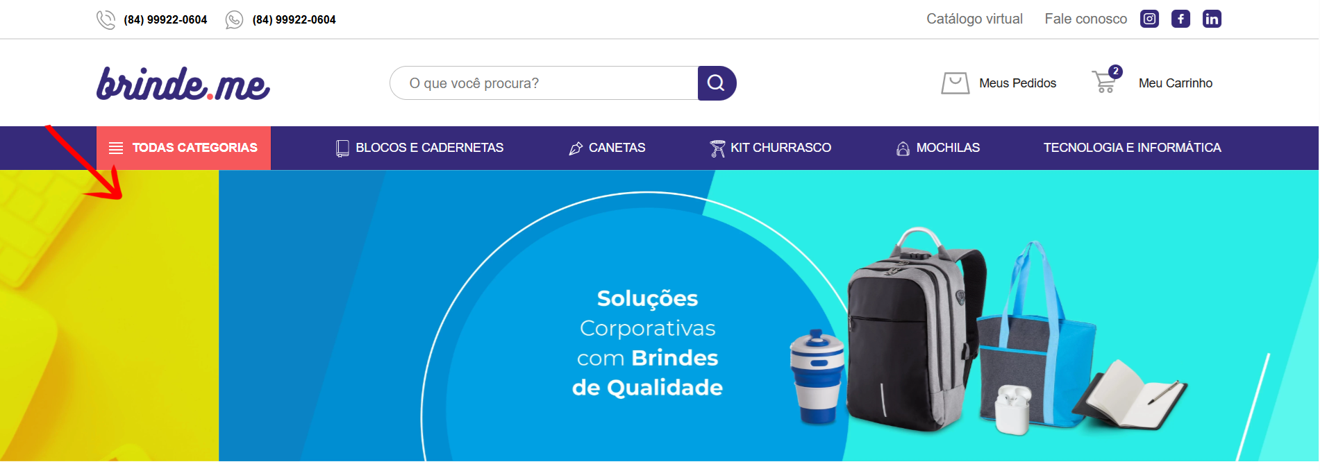Banner Slider Brinde.me